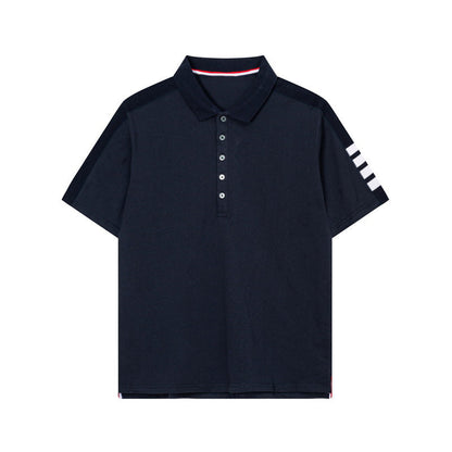 2025SS Four-bar sleeve T-shirt THOM TREND