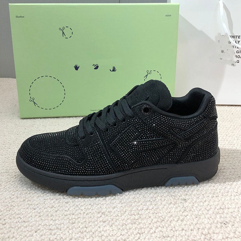 OFF-Whlte Full diamond Sports shoes#11 4-Bar