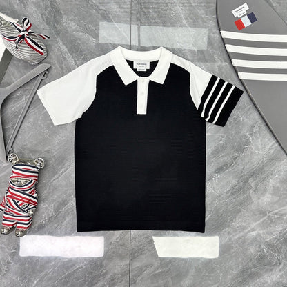 Wool Four-Bar Stripe Knit Cardigan（副本） THOM TREND
