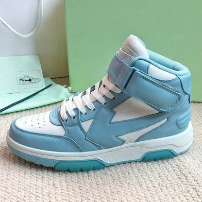 OFF-Whlte high-top sneakers#21 4-Bar