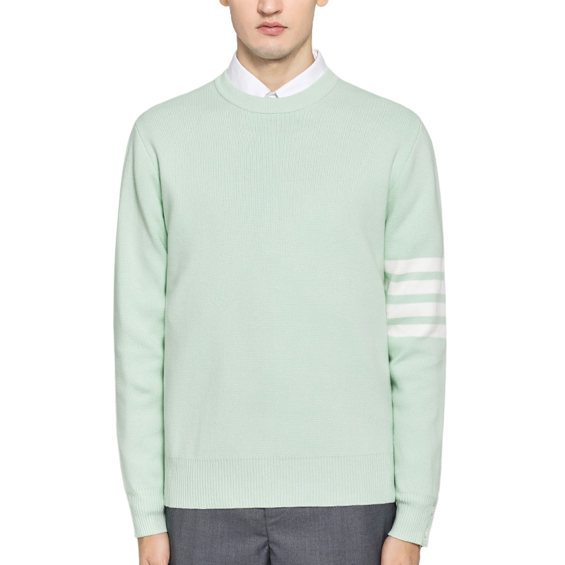 sweater by Thom Browne, knitwear detail view