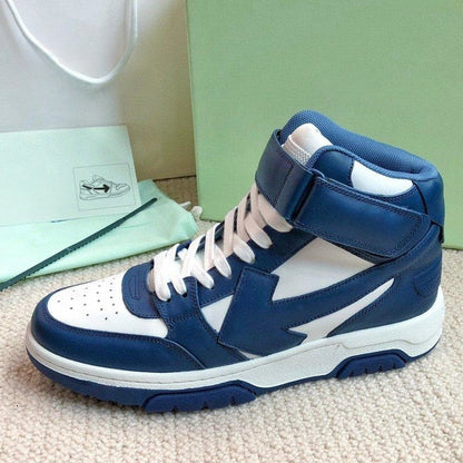 OFF-Whlte high-top sneakers#21 4-Bar