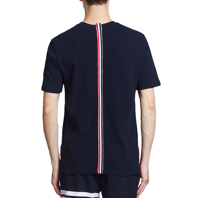 Casual crew neck T-shirt by Thom Browne, product detail view