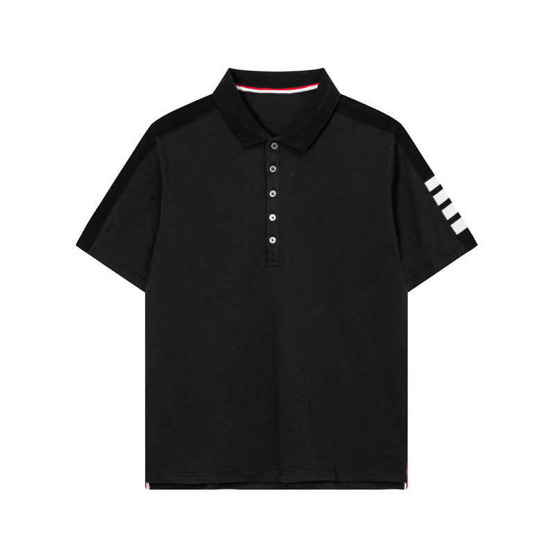 Four-bar sleeve T-shirt by Thom Browne, product detail view