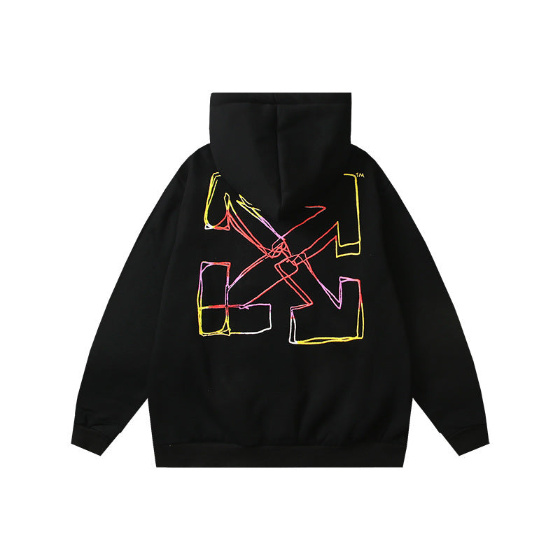OFF Oversized Pullover Hoodie Light Luxury Station