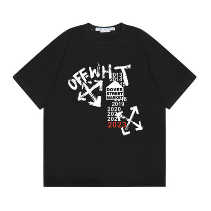 OFF New Printed T-Shirt Light Luxury Station