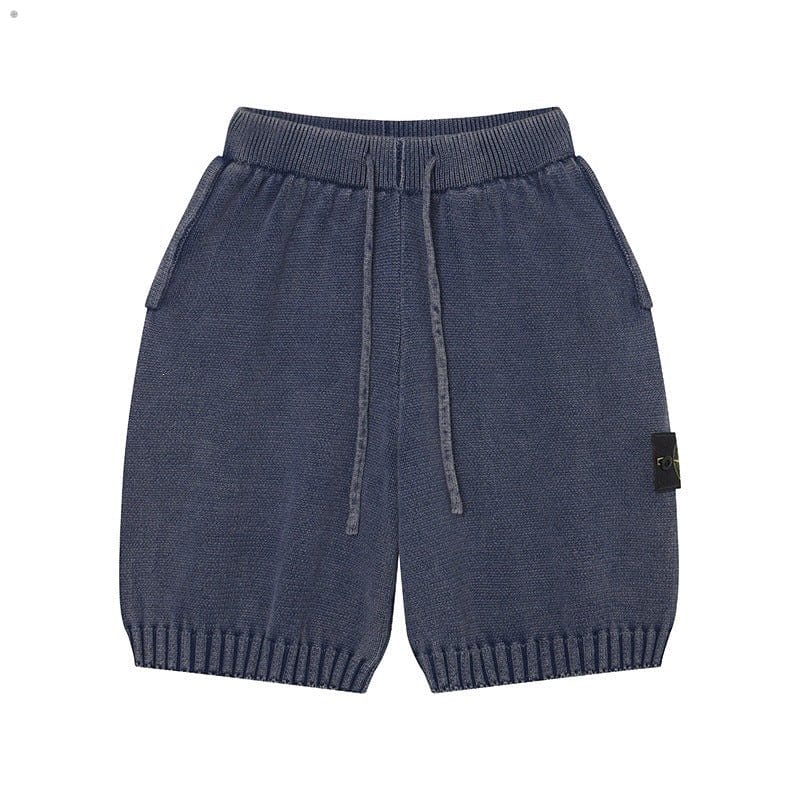 Stone Island Badge Washed Knit Shorts