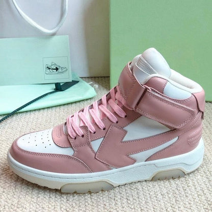 OFF-Whlte high-top sneakers#21 4-Bar