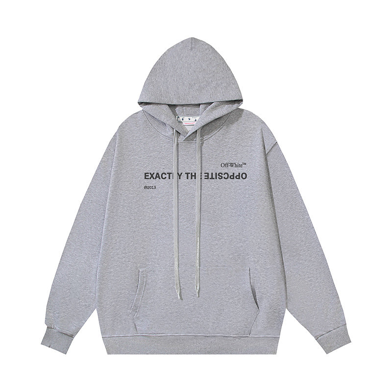 OFF Oversized Pullover Hoodie Light Luxury Station