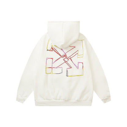 OFF Oversized Pullover Hoodie Light Luxury Station