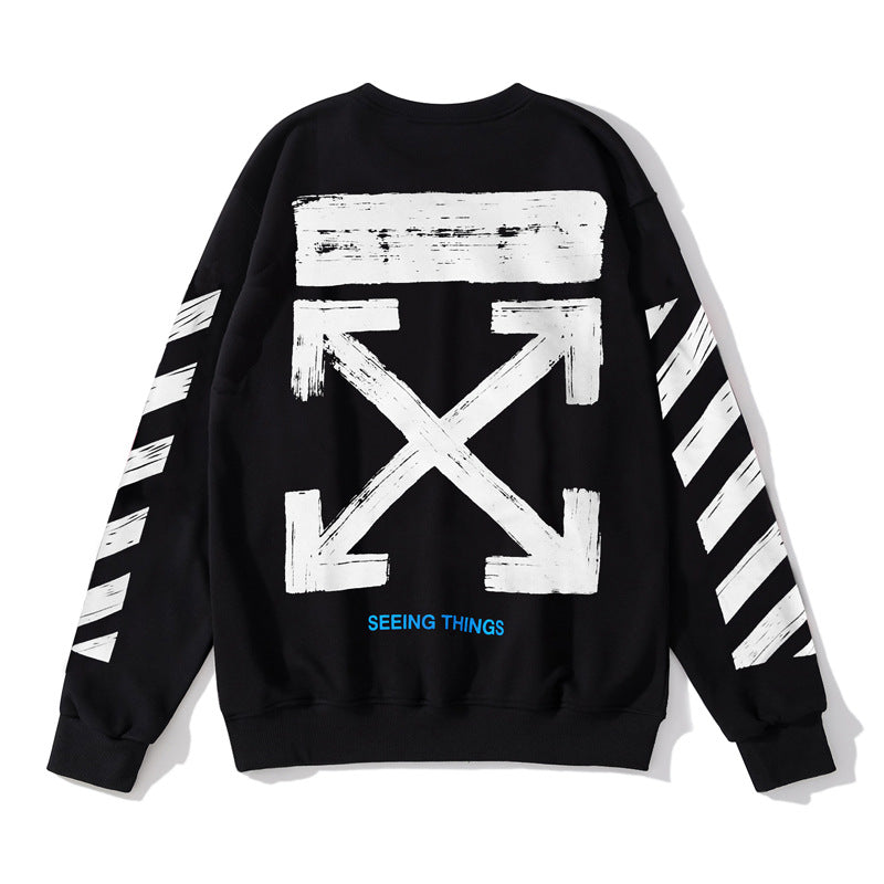 OFF Crewneck Sweatshirt Light Luxury Station