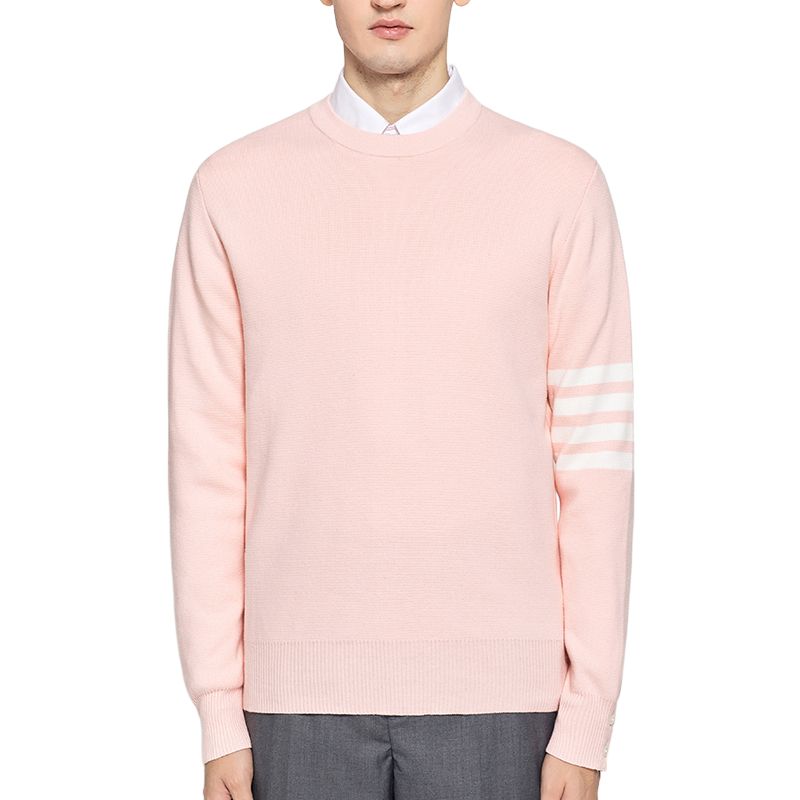 sweater by Thom Browne, knitwear detail view