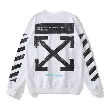 OFF Crewneck Sweatshirt Light Luxury Station