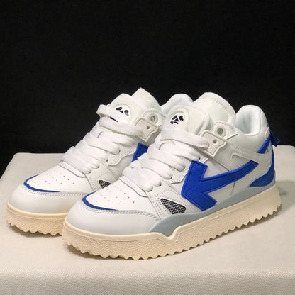 OFF-Whlte Arrow Logo Leather Sneakers #39 4-Bar