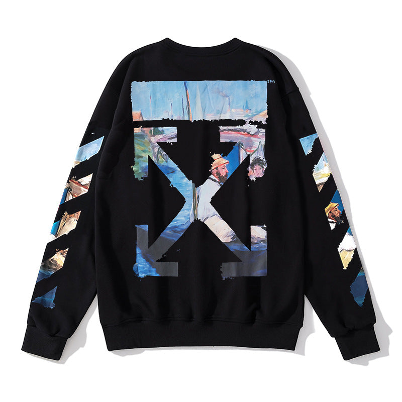 OFF Crewneck Sweatshirt Light Luxury Station