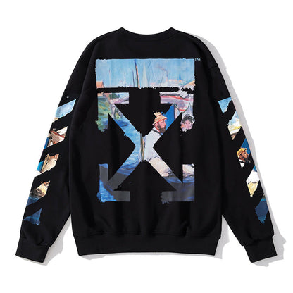 OFF Crewneck Sweatshirt Light Luxury Station