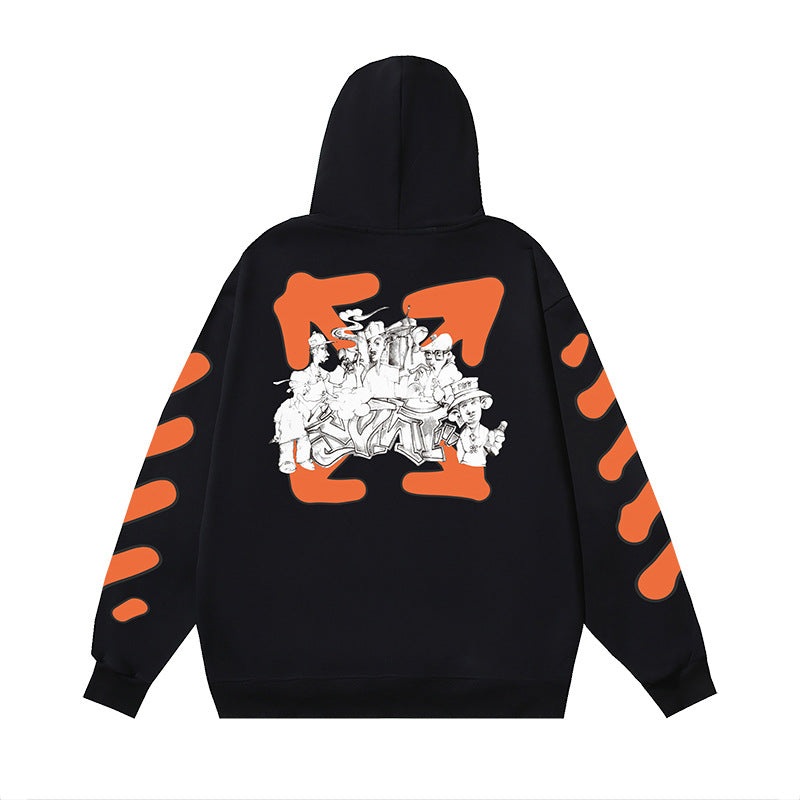 OFF Oversized Pullover Hoodie Light Luxury Station