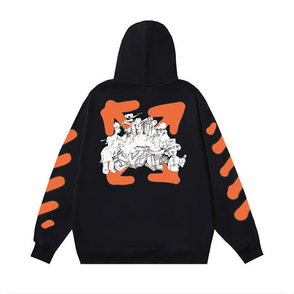 OFF Oversized Pullover Hoodie Light Luxury Station