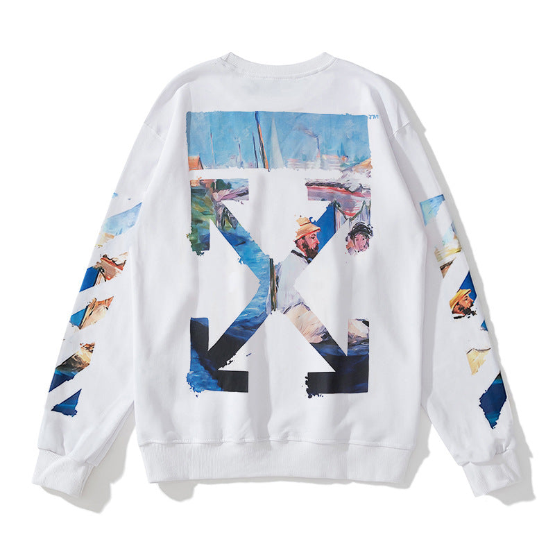 OFF Crewneck Sweatshirt Light Luxury Station