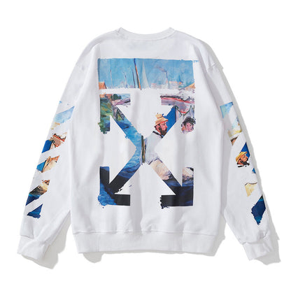OFF Crewneck Sweatshirt Light Luxury Station