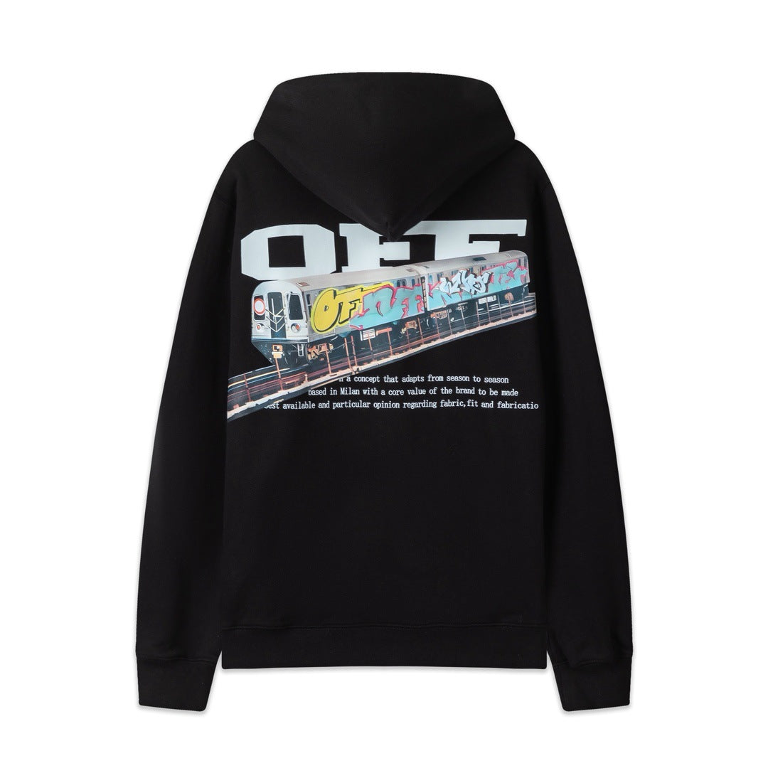 OFF Oversized Pullover Hoodie Light Luxury Station