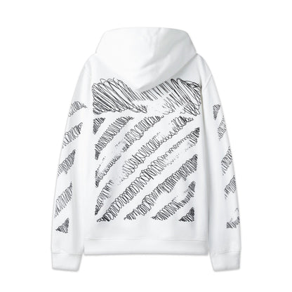 OFF Oversized Pullover Hoodie Light Luxury Station