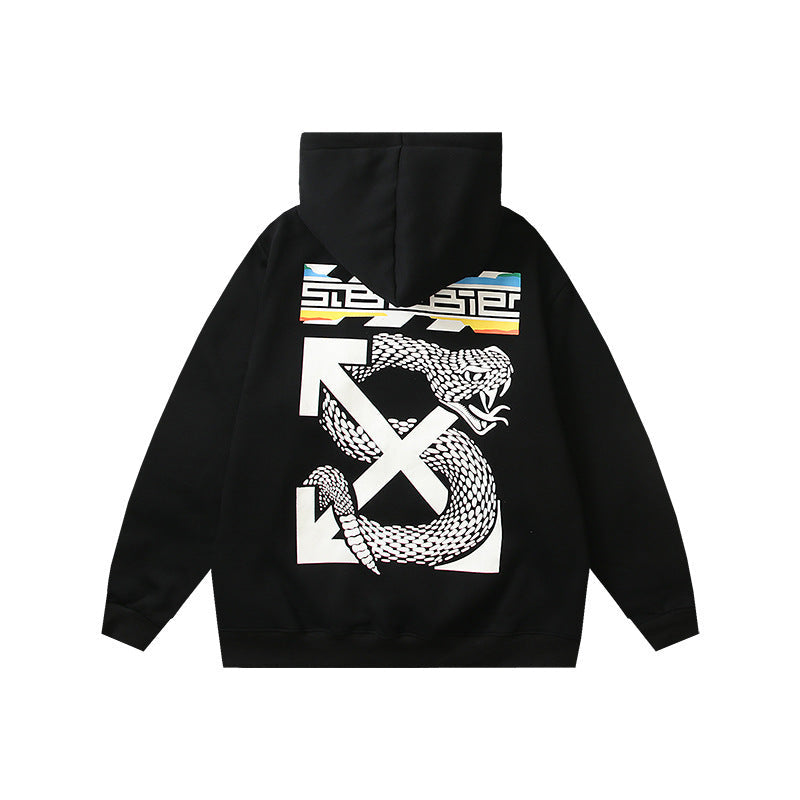 OFF Oversized Pullover Hoodie Light Luxury Station