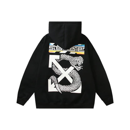 OFF Oversized Pullover Hoodie Light Luxury Station