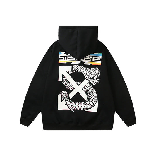 OFF Oversized Pullover Hoodie Light Luxury Station