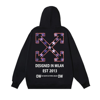 OFF Oversized Pullover Hoodie Light Luxury Station