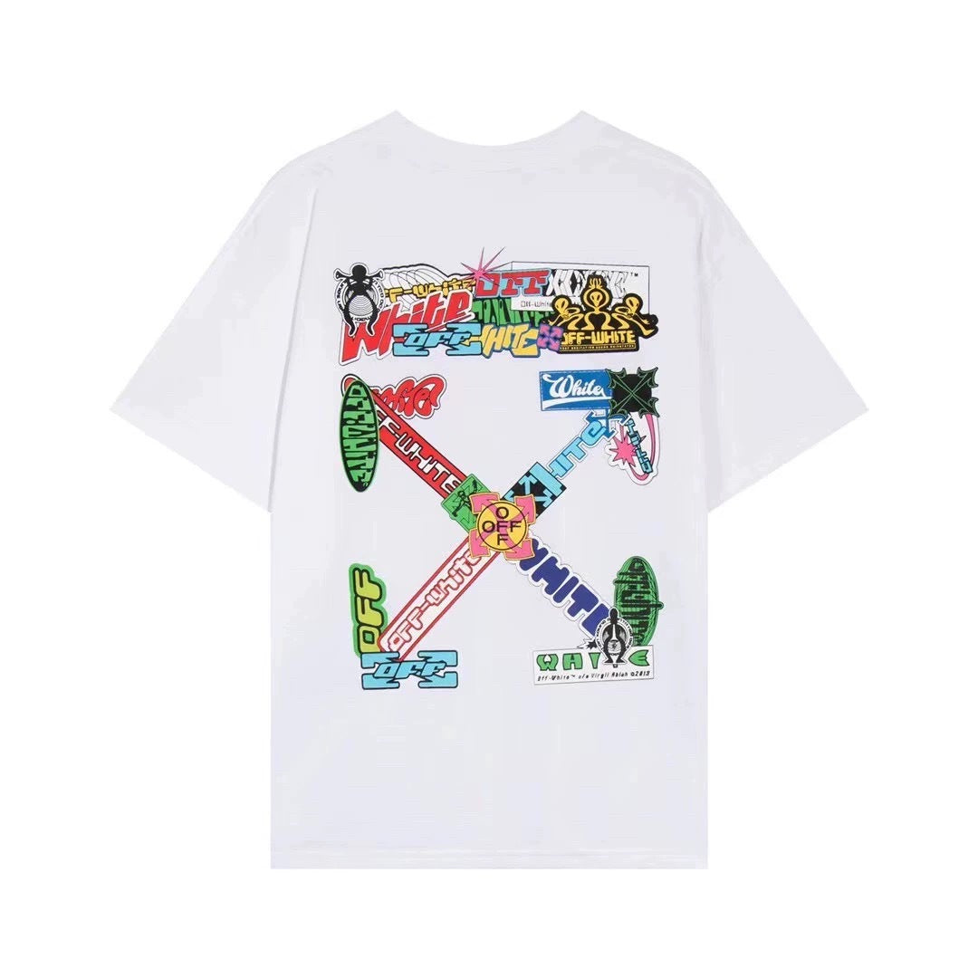 OFF New Printed T-Shirt Light Luxury Station