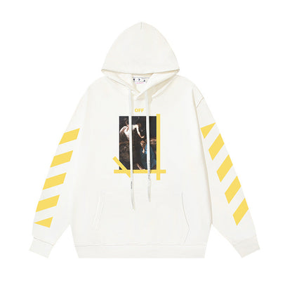 OFF Oversized Pullover Hoodie Light Luxury Station