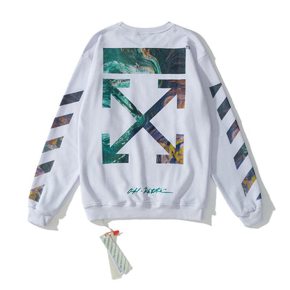OFF Crewneck Sweatshirt Light Luxury Station