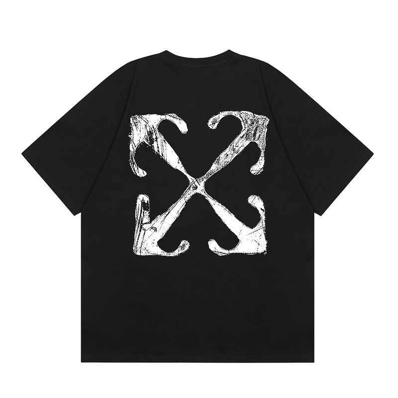 OFF New Printed T-Shirt Light Luxury Station