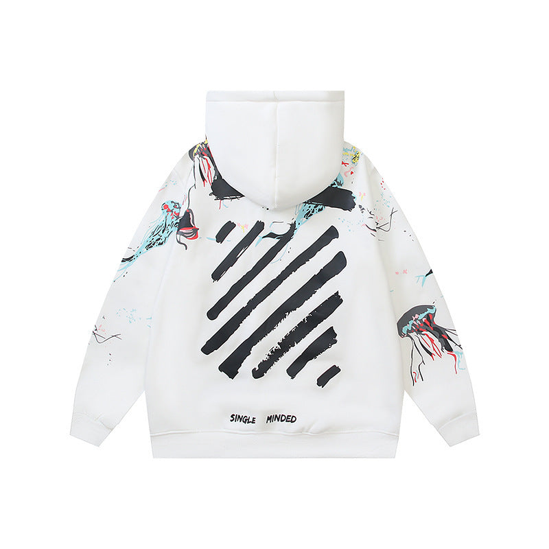 OFF Oversized Pullover Hoodie Light Luxury Station