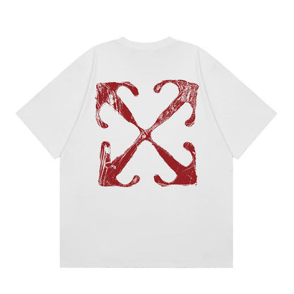 OFF New Printed T-Shirt Light Luxury Station