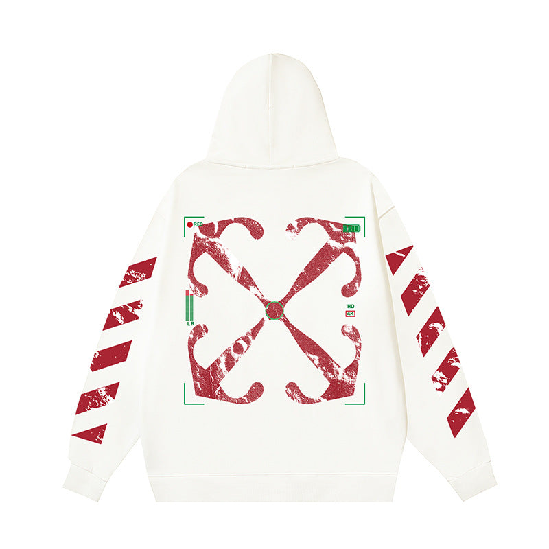 OFF Oversized Pullover Hoodie Light Luxury Station