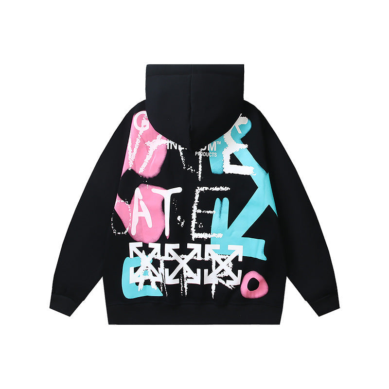 OFF Oversized Pullover Hoodie Light Luxury Station