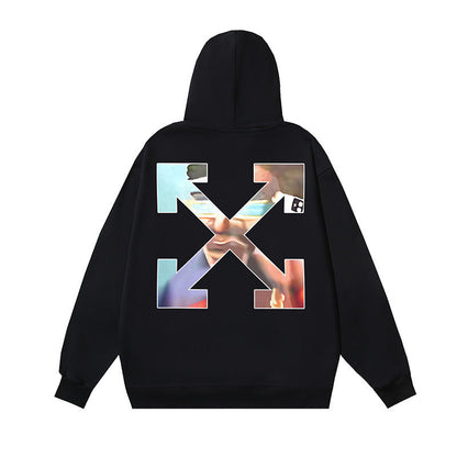 OFF Oversized Pullover Hoodie Light Luxury Station