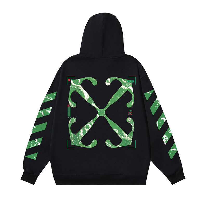 OFF Oversized Pullover Hoodie Light Luxury Station