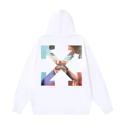 OFF Oversized Pullover Hoodie Light Luxury Station