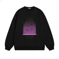 Stone Island Digital Compass Graphic Crewneck Sweatshirt - Black front view