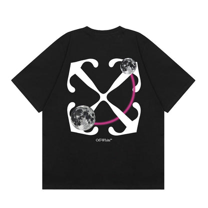 OFF New Printed T-Shirt Light Luxury Station