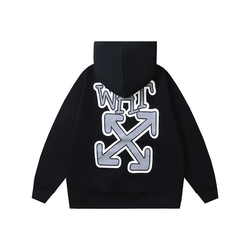 OFF Oversized Pullover Hoodie Light Luxury Station