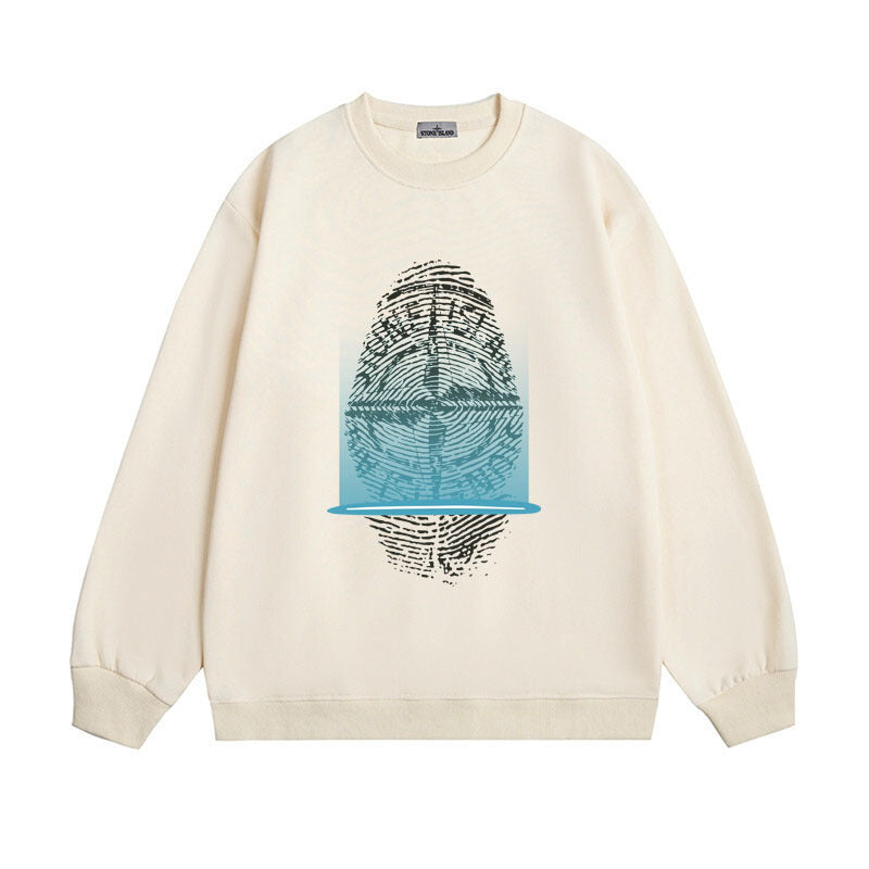 Stone Island Digital Compass Graphic Crewneck Sweatshirt - Black product detail view