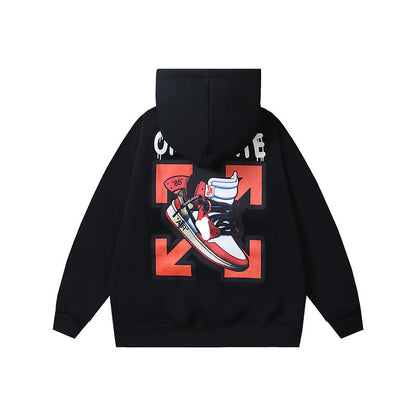 OFF Oversized Pullover Hoodie Light Luxury Station