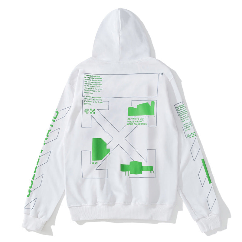 OFF Oversized Pullover Hoodi Light Luxury Station