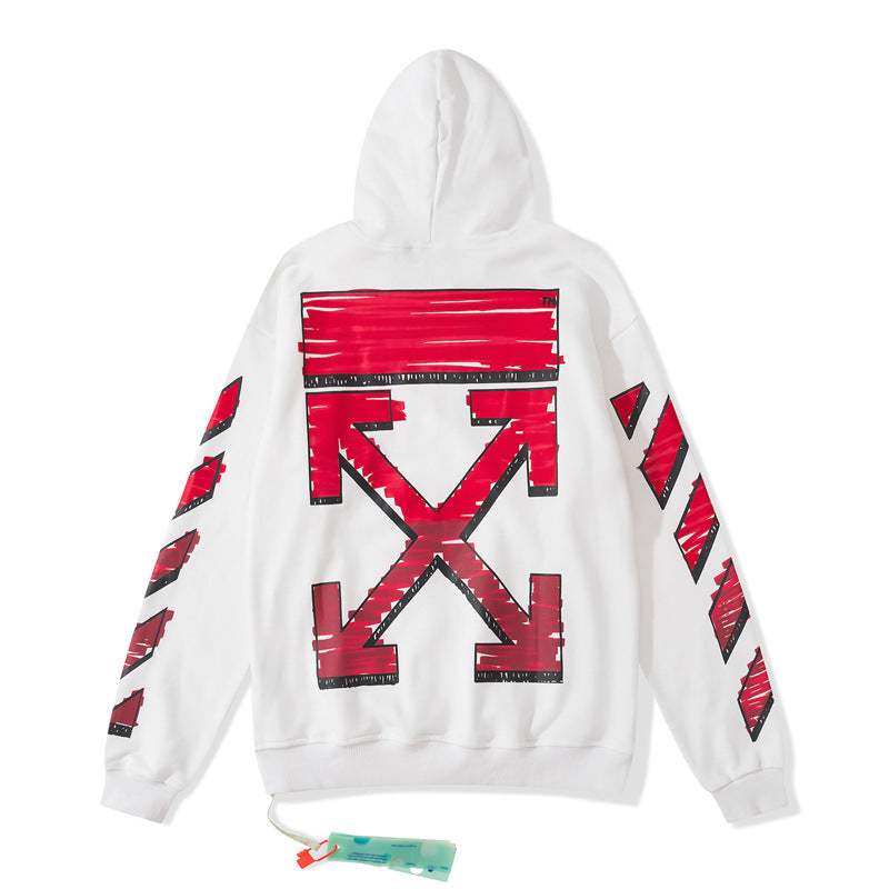OFF Oversized Pullover Hoodi Light Luxury Station