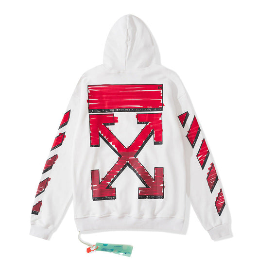 OFF Oversized Pullover Hoodi Light Luxury Station