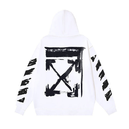 OFF Oversized Pullover Hoodie Light Luxury Station